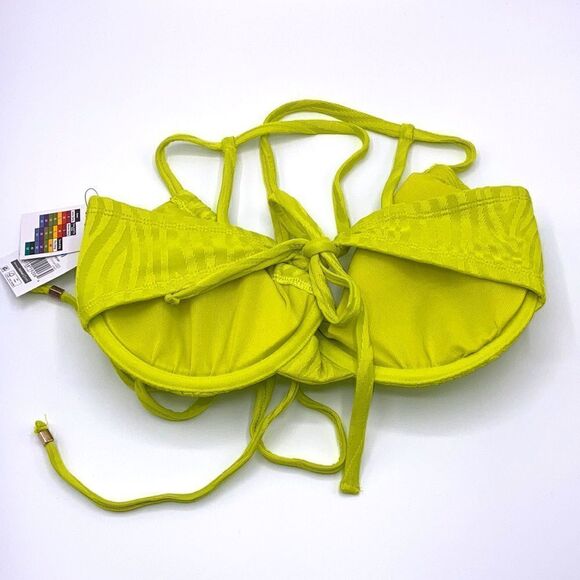 WOMENS UNDERWIRE TIE Top & Bottoms Bikini Swimsuit Bathing Suit 2-Piece Size M - Picture 3 of 5